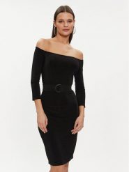 NORMA KAMALI Sukienka koktajlowa KK1233PL965001 Czarny Regular Fit. Czarne sukienki Norma Kamali, m, bez wzorów, z syntetyku, wizytowe, bez kołnierzyka, bez ramiączek. Za 769.99 zł.