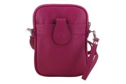 Listonoszka etui skórzane BARBERNI'S fuksja 887-14. Czerwone shopper bag Barberinis, bez wzorów, ze skóry, na ramię, małe, bez dodatków. Za 121.99 zł.