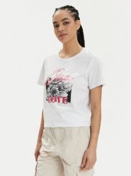 Guess T-Shirt W4GI17 I3Z14 Biały Regular Fit. Białe t-shirty Guess, xs, z aplikacjami, z bawełny, bez kołnierzyka, bez ramiączek. Za 259.99 zł.
