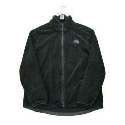 Second life - Kurtka z polaru z okrągłym wzorem dla kobiet - Jak nowy. Czarne kurtki The North Face, bez wzorów, z polaru, sportowe, bez kaptura. Za 190.31 zł.