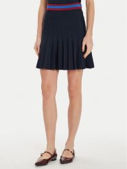 Motivi Spódnica mini 1646W000614N Granatowy Regular Fit. Niebieskie spódnice Motivi, bez wzorów, z syntetyku, mini. Za 159.99 zł.