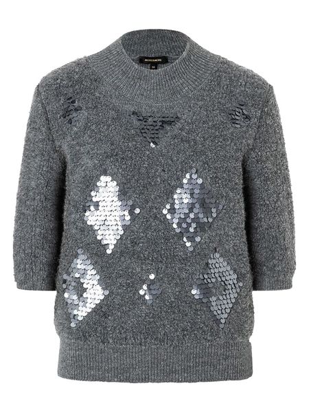 More & More Sweter w kolorze szarym rozmiar: 44. Szare swetry More & More, bez wzorów, bez ramiączek. Za 100.52 zł.