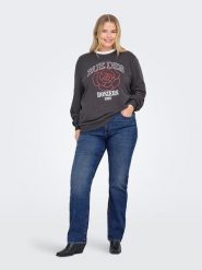 ONLY Carmakoma Dżinsy - Regular fit - w kolorze niebieskim rozmiar: 54/L32. Niebieskie jeansy Only Carmakoma, l, z aplikacjami, ze skóry, klasyczne. Za 82.64 zł.