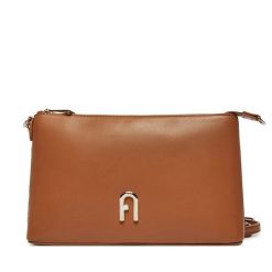 Torebka Furla. Brązowe listonoszki Furla, bez wzorów, bez dodatków. Za 919.99 zł.