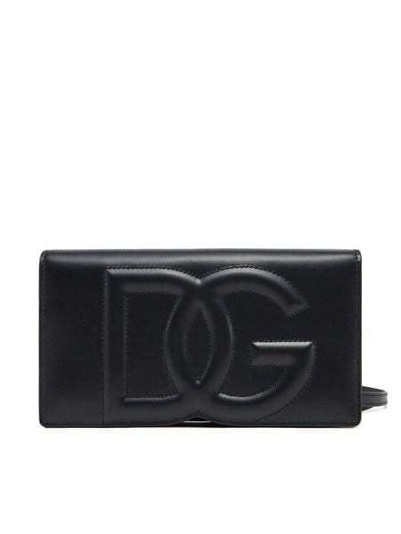 Dolce&Gabbana Torebka BI3279 AG081 Czarny. Czarne listonoszki Dolce&Gabbana, bez wzorów, ze skóry, bez dodatków. Za 3,239.00 zł.