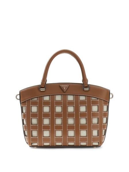 Guess Torebka 182878 Brązowy. Brązowe listonoszki Guess, z aplikacjami, bez dodatków. Za 584.99 zł.