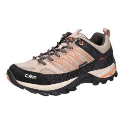Buty turystyczne damskie CMP Rigel Low WP. Czarne buty trekkingowe CMP, bez wzorów, bez zapięcia, trekkingowe. W wyprzedaży za 359.99 zł.