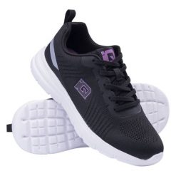 Buty IQ Cross The Line Alys W 92800598898 czarne. Czarne buty treningowe bez wzorów, z materiału, bez zapięcia, na fitness i siłownię. Za 208.80 zł.