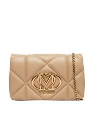 LOVE MOSCHINO Torebka JC4043PP0OLC0209 Beżowy. Brązowe kopertówki Love Moschino, bez wzorów, ze skóry, wizytowe, bez dodatków. Za 789.99 zł.