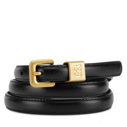 Pasek Damski GINO ROSSI. Czarne paski Gino Rossi, bez wzorów. Za 99.99 zł.