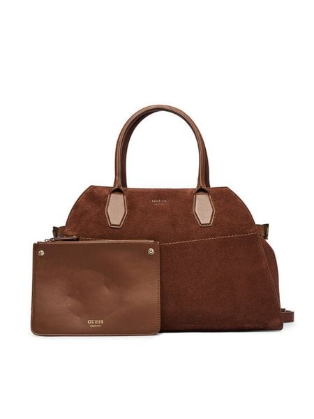 Guess Torebka HWYUSS P6276 Brązowy. Brązowe torebki klasyczne Guess, z aplikacjami, ze skóry, bez dodatków. Za 712.99 zł.