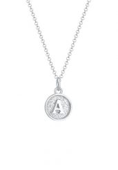 Elli Płytka damska Inicjał Litera A Minimal w srebrze próby 925 Sterling Silver Naszyjniki 1 ct Damski. Szare naszyjniki Elli, z materiału, srebrne. Za 243.99 zł.