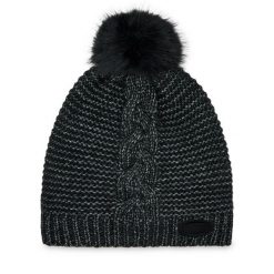 Czapka Guess. Czarne czapki zimowe Guess, z aplikacjami. Za 169.99 zł.