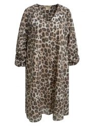 Smith & Soul Sukienka w kolorze beżowym rozmiar: S. Brązowe sukienki Smith & Soul, na co dzień, s, bez wzorów, z bawełny, bez kołnierzyka, bez ramiączek, midi, proste. Za 239.99 zł.