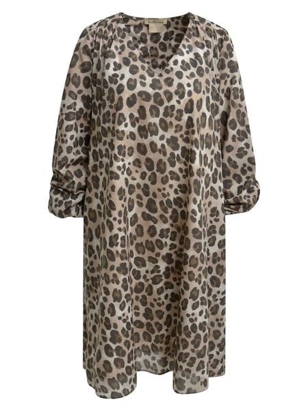 Smith & Soul Sukienka w kolorze beżowym rozmiar: XS. Brązowe sukienki Smith & Soul, na co dzień, xs, bez wzorów, z bawełny, bez kołnierzyka, bez ramiączek, midi, proste. Za 239.99 zł.