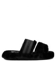 Tommy Hilfiger Kapcie Hilfiger Fur Slipper FW0FW08854 Czarny. Czarne kapcie Tommy Hilfiger, bez wzorów, z materiału. Za 199.99 zł.