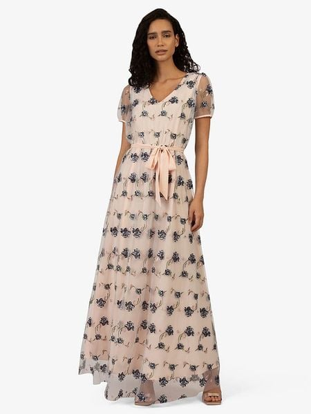 APART Sukienka w kolorze jasnoróżowo-granatowym rozmiar: 42. Różowe sukienki Apart, na co dzień, bez wzorów, z tkaniny, bez kołnierzyka, bez ramiączek, maxi, proste. Za 354.10 zł.