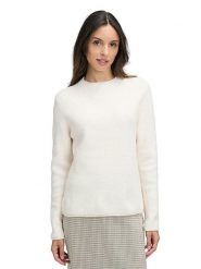 CARTOON Sweter w kolorze kremowym rozmiar: 38. Brązowe swetry Cartoon, bez wzorów, ze splotem, bez ramiączek. Za 149.95 zł.