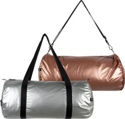 Torba LOQI Weekender dwustronna Metallic Matt Silver & Rose Gold. Czerwone torby podróżne LOQI, bez wzorów. Za 230.00 zł.
