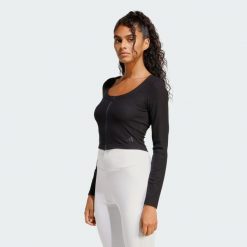 Kardigan Seasonal Essentials Rib. Czarne swetry adidas, m, bez wzorów, prążkowane, klasyczne, bez ramiączek. Za 149.00 zł.