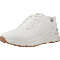Buty do chodzenia damskie Skechers Bobs Arch Comfort B. Białe buty treningowe Skechers, bez wzorów, z materiału, bez zapięcia, trekkingowe. Za 296.55 zł.