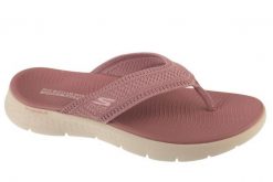 Japonki damskie, Go Walk Flex Sandal - Holly. Fioletowe japonki Skechers, bez wzorów, z materiału, sportowe. Za 189.99 zł.