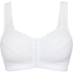 Biustonosz odciążający bez fiszbinów. Białe biustonosze bonprix, bez wzorów, z koronki. Za 69.99 zł.
