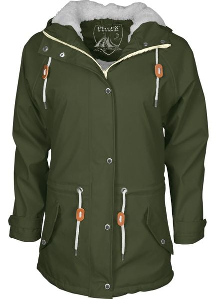 Płaszcz damski Pro-X Elements Kira. Zielone płaszcze PRO-X ELEMENTS, bez wzorów, z polaru, bez kaptura. Za 526.00 zł.
