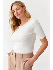 TATUUM Sweter w kolorze białym rozmiar: XL. Białe swetry Tatuum, xl, bez wzorów, bez ramiączek. Za 61.31 zł.