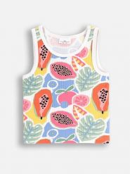 Coccodrillo Top ze wzorem rozmiar: 152. Topy Coccodrillo, bez wzorów, prążkowane, bez kołnierzyka, bez ramiączek. Za 39.99 zł.