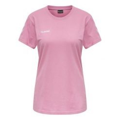 Koszulka damska Hummel hmlGO. Czerwone t-shirty sportowe Hummel, xs, bez wzorów, bez ramiączek, do piłki nożnej. Za 124.50 zł.