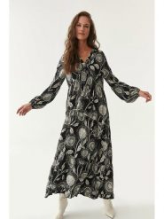 TATUUM Sukienka w kolorze czarno-białym rozmiar: 34. Białe sukienki Tatuum, na imprezę, s, bez wzorów, z wiskozy, klasyczne, bez kołnierzyka, bez ramiączek, maxi. Za 153.71 zł.