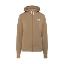 Bluza damska z kapturem Kari Traa. Brązowe bluzy Kari Traa, bez wzorów, bez ramiączek, z kapturem. Za 384.50 zł.