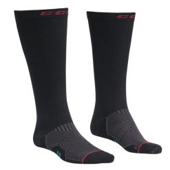 Skarpety hokejowe CCM Compression Knee. Czarne skarpetki CCM, bez wzorów. Za 69.99 zł.