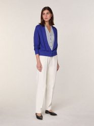 Rodier Wełniany kardigan w kolorze niebieskim rozmiar: S. Niebieskie swetry Rodier, s, bez wzorów, z wełny, bez ramiączek. Za 339.99 zł.