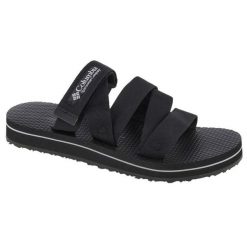 Klapki Columbia W Alava Slide Sandal W 2027331010 czarne. Czarne klapki bez wzorów, z gumy, sportowe, bez obcasa, bez zapięcia. Za 331.70 zł.