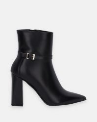 SKÓRZANE BOTKI Z NOSKIEM W SZPIC 464 101 PEL NERO. Botki Venezia, bez wzorów, ze skóry, bez obcasa, bez zapięcia. Za 259.00 zł.