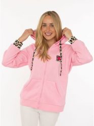 Zwillingsherz Bluza "Wild Heart" w kolorze różowym rozmiar: L/XL. Różowe bluzy z kapturem Zwillingsherz, l, bez wzorów, bez kaptura. Za 209.82 zł.