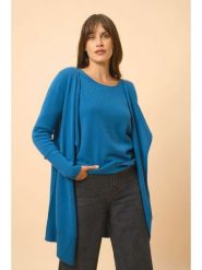 Just Cashmere Kaszmirowy kardigan "Brooke" w kolorze niebieskim rozmiar: L. Niebieskie swetry Just Cashmere, l, bez wzorów, z kaszmiru, bez ramiączek. Za 500.99 zł.