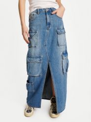 One Teaspoon Spódnica jeansowa 90's 26248 Niebieski Regular Fit. Niebieskie spódnice One Teaspoon, s, bez wzorów, z bawełny. Za 499.99 zł.