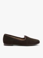 Czekoladowe minimalistyczne mokasyny. Brązowe mokasyny Brawo sp. z o.o., z aplikacjami, ze skóry. Za 299.99 zł.