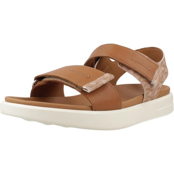 Sandały GEOX D XAND 2S Brązowy. Brązowe sandały Geox, bez wzorów, ze skóry, bez obcasa, bez zapięcia. Za 398.99 zł.