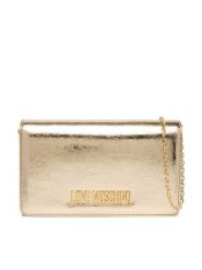 LOVE MOSCHINO Torebka JC4345PP0OKQ0900 Złoty. Żółte kopertówki Love Moschino, bez wzorów, ze skóry, wizytowe, bez dodatków. Za 609.99 zł.