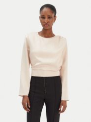 Rinascimento Bluzka CFC0126404003 Beżowy Regular Fit. Brązowe bluzki Rinascimento, m, bez wzorów, z syntetyku, bez kołnierzyka, bez ramiączek. Za 289.99 zł.