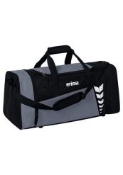 Torba sportowa Erima Six Wings. Czarne torby sportowe Erima, bez wzorów, z poliesteru, na ramię. Za 119.99 zł.