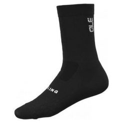 Skarpety rowerowe Alé Digitopress. Czarne skarpetki ALÉ CYCLING, bez wzorów. Za 47.00 zł.