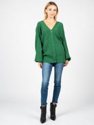 Silvian Heach Kardigan "Aberdeen" | PGA22080CD | Aberdeen | Kobieta | Zielony. Zielone swetry Silvian Heach, s, bez wzorów, z dzianiny, bez ramiączek. W wyprzedaży za 309.00 zł.