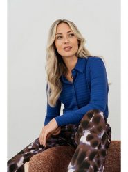 &Co Woman Bluzka "Lotte" w kolorze niebieskim rozmiar: XXL. Niebieskie bluzki &Co Woman, xxl, bez wzorów, bez kołnierzyka, bez ramiączek. Za 204.96 zł.