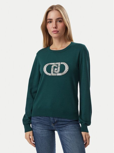 Liu Jo Sweter TF6261 MS63L Zielony Regular Fit. Zielone swetry Liu Jo, l, bez wzorów, bez ramiączek. Za 649.99 zł.