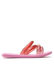 Melissa Klapki Airbubble Slide Ad 33747 Różowy. Czerwone klapki Melissa, bez wzorów, z tworzywa sztucznego, bez obcasa, bez zapięcia. Za 199.99 zł.